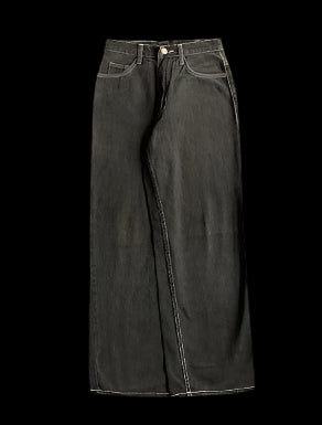 Retro Alien Print Wide-Leg Jeans | Streetwear x Harajuku